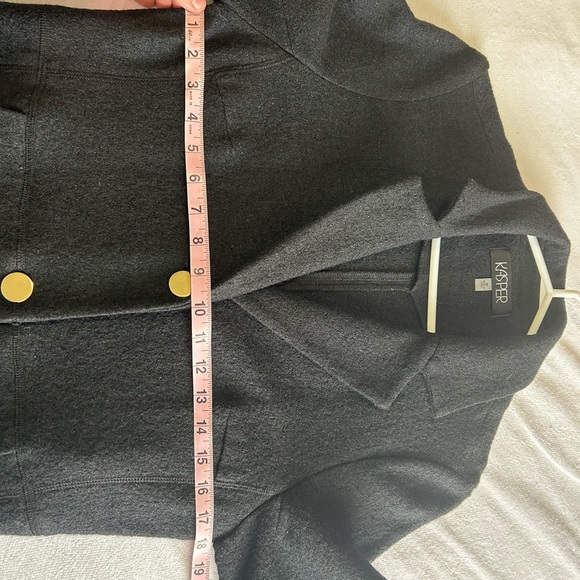 Kasper Wool Classic Trench Coat Jacket - Picture 8 of 8